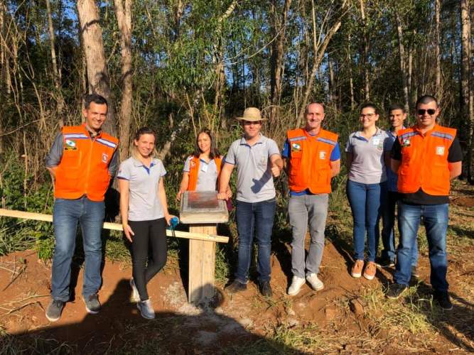 Integrantes da Defesa Civil do Paraná participam de inauguração da ponte que liga o município de Nova Tebas a Arapuã