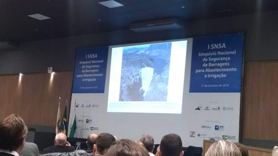 Integrantes da Seção de Redução de Riscos da Defesa Civil Estadual participam do I Simpósio Nacional de Segurança de Barragens para Abastecimento e Irrigação