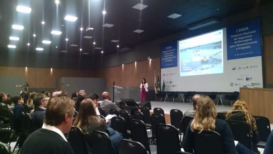Integrantes da Seção de Redução de Riscos da Defesa Civil Estadual participam do I Simpósio Nacional de Segurança de Barragens para Abastecimento e Irrigação