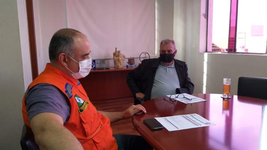 Coordenador Estadual da Defesa Civil visita o município de Ubiratã para acompanhar as ações de resposta