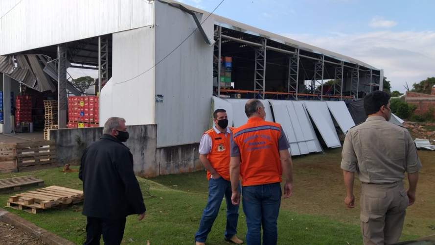 Coordenador Estadual da Defesa Civil visita o município de Ubiratã para acompanhar as ações de resposta