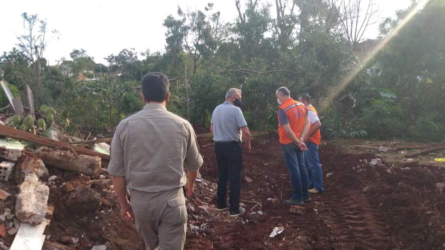 Coordenador Estadual da Defesa Civil visita o município de Ubiratã para acompanhar as ações de resposta