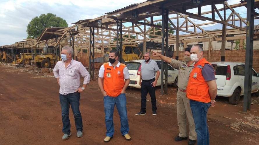 Coordenador Estadual da Defesa Civil visita o município de Ubiratã para acompanhar as ações de resposta