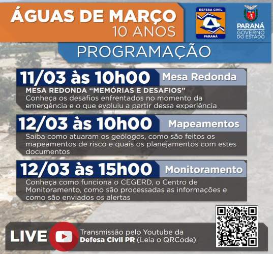 Live 11 de março