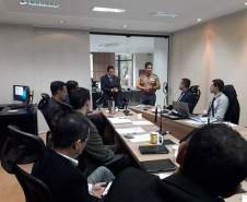 Coordenador Estadual de Proteção e Defesa Civil do Espírito Santo visita a CEPDEC do Paraná