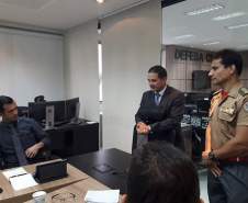 Coordenador Estadual de Proteção e Defesa Civil do Espírito Santo visita a CEPDEC do Paraná