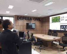 Coordenador Estadual de Proteção e Defesa Civil do Espírito Santo visita a CEPDEC do Paraná