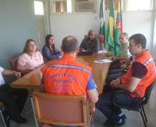 Cidade de Loanda recebe visita técnica de integrantes da Coordenadoria Estadual de Proteção e Defesa Civil. 