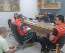 Cidade de Loanda recebe visita técnica de integrantes da Coordenadoria Estadual de Proteção e Defesa Civil. 