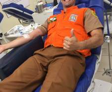 Coordenadoria Estadual de Proteção e Defesa Civil faz campanha Sangue Voluntário de doação de sangue no estado