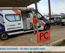 Corpo de Bombeiros de Fazenda Rio Grande realiza simulado de atendimento a grandes emergências.
