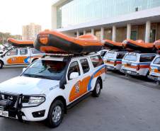 Richa entrega 207 novas viaturas para a polícia, bombeiros e defesa civil
