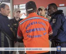 Bombeiros realizam simulado juntamente com a Defesa Civil de Colombo e membros da REER