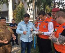 Coordenadoria Estadual de Proteção e Defesa Civil recebe treinamento de drone