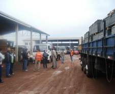 14ª COORDENADORIA REGIONAL DE DEFESA CIVIL FAZ ENTREGA DE TELHAS DE FRIBOCIMENTO AS VÍTIMAS ATINGIDAS POR GRANIZO NO MUNICIPIO DE RESERVA DO IGUAÇÚ.