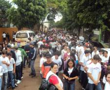 simulado evacuação escola Idália Rocha Ivaiporã