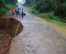 bueiro Sobre Rio Jacutinga destruido pela enchente