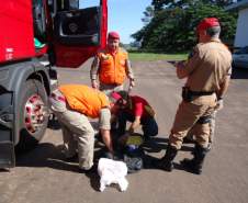 15ª Coordenadoria Regional de Defesa Civil realiza Fiscalização de Produtos Perigosos na Rodovia PR – 323, município de Cruzeiro do Oeste - PR