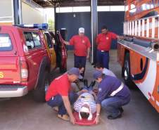 12ª COREDEC - Capacitação em socorros de urgência, prevenção e combate a incêndios para os Agentes da Defesa Civil de Salto do Lontra.