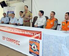 A 15ª CORPDEC – COORDENADORIA REGIONAL DE PROTEÇÃO E DEFESA CIVIL REALIZOU A 1ª CONFERÊNCIA INTERMUNICIPAL DE PROTEÇÃO E DEFESA CIVIL