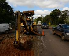 DER-PR libera para tráfego pista da PR-459, em Mangueirinha