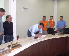 No dia 11 de Agosto de 2014 foram assinados os Planos de Contingência da Comissão Municipal de Proteção e Defesa Civil dos Municípios de Rio Azul e Mallet