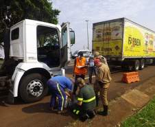 9ª Coordenadoria Regional de Proteção e Defesa Civil em conjunto com o SEST SENAT organizou um curso de fiscalização em transporte rodoviário de produtos perigosos com a participação de várias entidades.