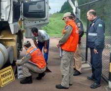 2ª CORPDEC Realiza Fiscalização ao Transporte Rodoviário de Produtos Perigosos


	-  No dia 23 de Outubro de 2014, a 2ª CORPDEC  realizou Fiscalização em Transporte Rodoviário de Produtos Perigosos no Posto da Polícia Rodoviária Estadual  do Município de Piraí do Sul -  PR 155,  km 264