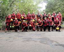 Entre os dias 30 e 31 de Outubro de 2014, ocorreu o 6° ciclo de treinamento de Salvamento em Águas Rápidas (SARp) ministrado ao efetivo do 8° Grupamento de Bombeiros pelo Capitão QOBM Ícaro Gabriel Greinert.