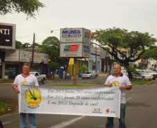 A 15ª CORPDEC l juntamente com a Secretariada Municipal de Saúde de Umuarama   realizou  uma Blitz educativa para  prevenir e combater a Dengue incidência do mosquito