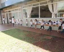 A 5ª CORPEDEC - Coordenadoria Regional de Proteção e  Defesa Civil, realizou na tarde de ontem, 29, plano de abandono no CMEI, Centro Municipal de Educação Infantil, Gerardo Braga, na cidade de Maringá. A realização do simulado de abandono se deve a continuação dos treinamentos e conhecimentos adquiridos no curso de Brigadas Escolares.