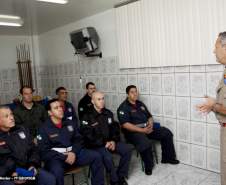 7º Grupamento de Bombeiros ministra a aula inaugural do Curso de Capacitação dos Agentes de Defesa Civil no Quartel de Campina Grande do Sul / Quatro Barras pertencente ao 3°SGB/7°GB