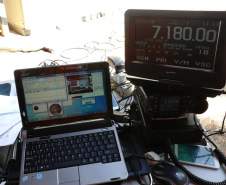No último dia 07 voluntários realizaram um simulado de radioemergência da Rede Estadual de Emergência de Radioamadores - REER 