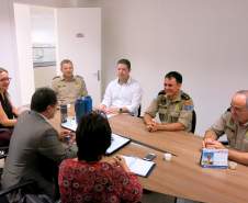 O encontro contou com a presença de representantes da 4ª CORPDEC Major Fernando e Major Amarildo e 12ª CORPDEC Major Schinda, o Coordenador Executivo de Proteção e Defesa Civil Coronel Barros, o Diretor do CEPED Capitão Pinheiro e Professora Danyelle Stringari Diretora Acadêmia do CEPED.