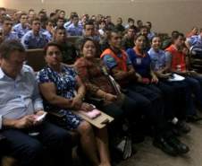 Na tarde do dia (11/02), representantes da Coordenadoria Estadual de Proteção e Defesa Civil estiveram presentes no CINDACTA II, ministrando uma palestra com várias instruções, além da capacitação dos militares nas abordagens em residências