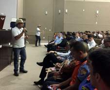 Na tarde do dia (11/02), representantes da Coordenadoria Estadual de Proteção e Defesa Civil estiveram presentes no CINDACTA II, ministrando uma palestra com várias instruções, além da capacitação dos militares nas abordagens em residências