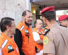 A 3ª Coordenadoria Regional de Proteção e Defesa Civil (3ª CORPDEC) agradeceu os voluntários radioamadores da região, na Solenidade Militar Alusiva ao Dia Nacional do Bombeiro, no último dia 01 (sexta feira), na sede do 3º Grupamento de Bombeiros em Londrina. 