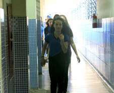 Na tarde da última terça-feira, a Coordenadoria Estadual de Proteção e Defesa Civil e a 1ª Coordenadoria Regional de Proteção e Defesa Civil (CORPDEC), através do Programa Brigadas Escolares, realizaram treinamento do Plano de Abandono no Colégio Estadual Professor Teobaldo Leonardo Kletemberg, no Sítio Cercado, em Curitiba