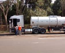 3º Coordenadoria Regional de Proteção e Defesa Civil realiza Fiscalização Prododutos Perigosos na Rodovia PR 323 PRv Porto Charles Naufal.