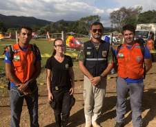 Integrantes da Defesa Civil Estadual prestam auxílio em Brumadinho/MG
