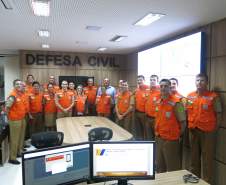 Secretário Ney Leprevost visita Defesa Civil - apresentação do CEGERD