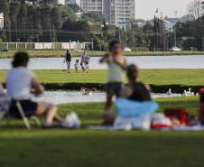 Família no parque