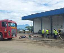 Exercício no Porto de Antonina simula atendimento de emergência com produto tóxico