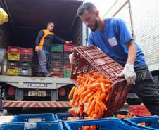 Ceasa-PR envia mais de 25 toneladas de alimentos para cidades afetadas pelas chuvas