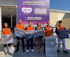 Aquece Paraná recebe doação de 4 mil cobertores das Lojas Daju 