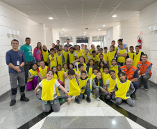 Defesa Civil Estadual recebe alunos da rede municipal de Campina Grande do Sul