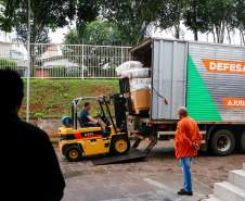 Defesa Civil envia ajuda humanitária para Dois Vizinhos após estragos do granizo