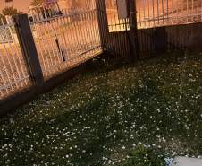 Defesa Civil Estadual monitora municípios atingidos por granizo nesta quarta-feira