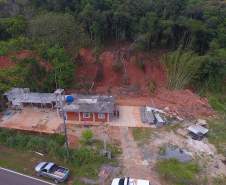 Defesa Civil Estadual vistoria áreas em Morretes afetadas pela enxurrada de fevereiro