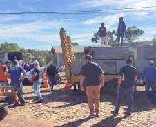Defesa Civil envia ajuda humanitária para Santa Maria do Oeste e Dois Vizinhos